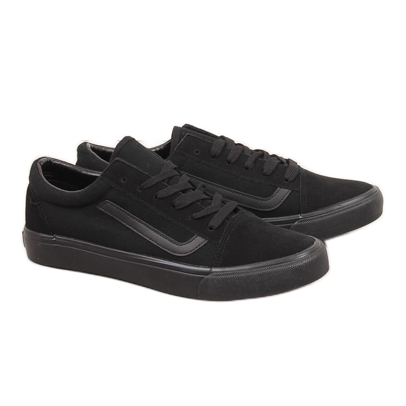 Adidași negri joasă pentru bărbați Atletico WY18081 negru Adidași negri joasă pentru bărbați Atletico WY18081 negru