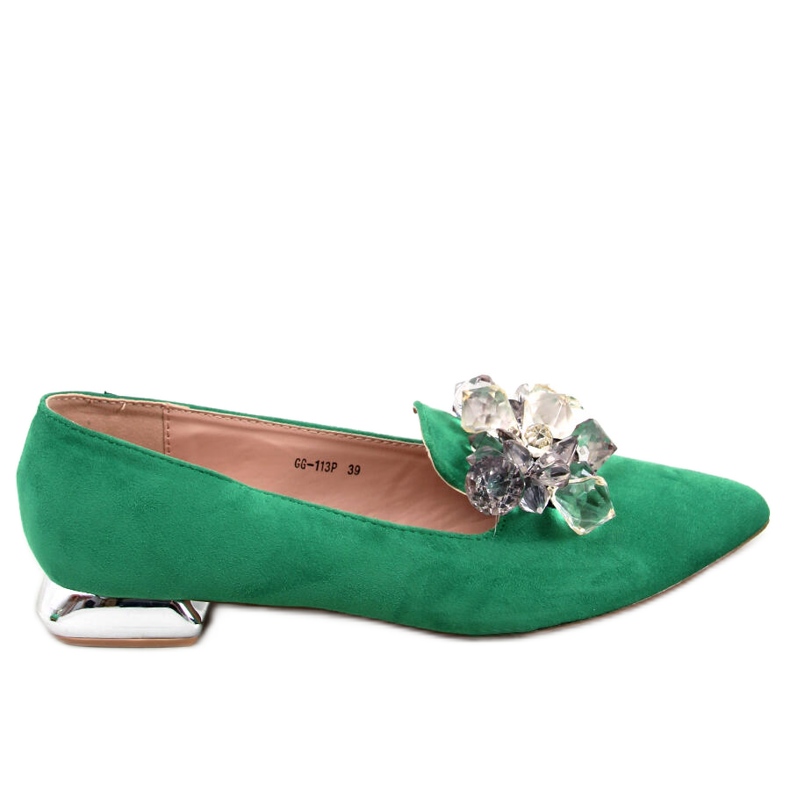 PA1 Mocasini Lords cu pietre Falconi Green verde