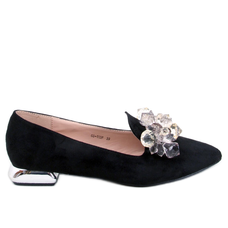 PA1 Mocasini Lords cu pietre Falconi Black negru