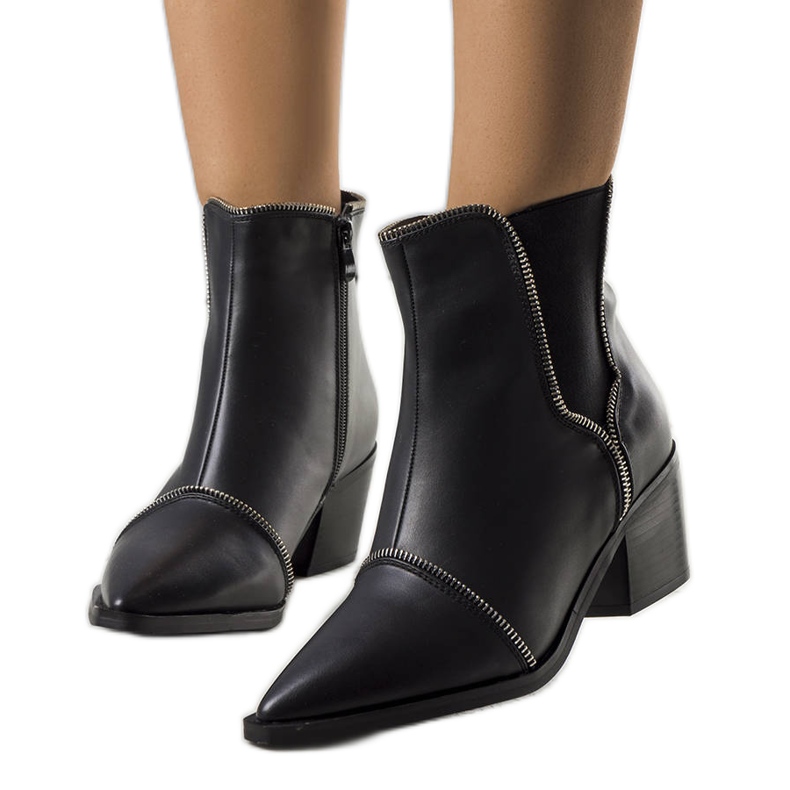 Botine negre Eunice negru