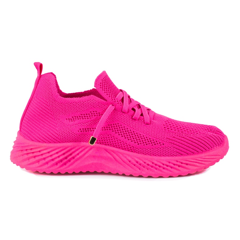 Pantofi sport dama din material textil Shelovet fucsia roz Pantofi sport dama din material textil Shelovet fucsia roz