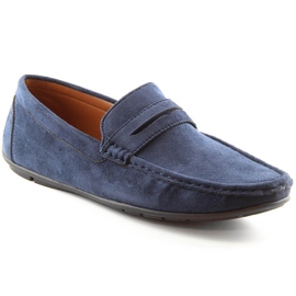 Mocasini slip-on pentru bărbați, albastru bleumarin, McKeylor 2259 Mocasini slip-on pentru bărbați, albastru bleumarin, McKeylor 2259