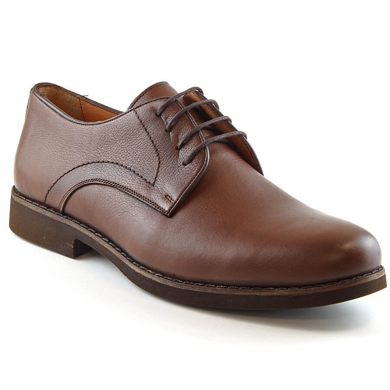 Pantofi cu șireturi din piele maro pentru bărbați T.Sokolski W21-903 Pantofi cu șireturi din piele maro pentru bărbați T.Sokolski W21-903