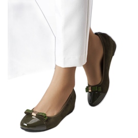 Balerini verzi cu pană de interior de la Cailot verde