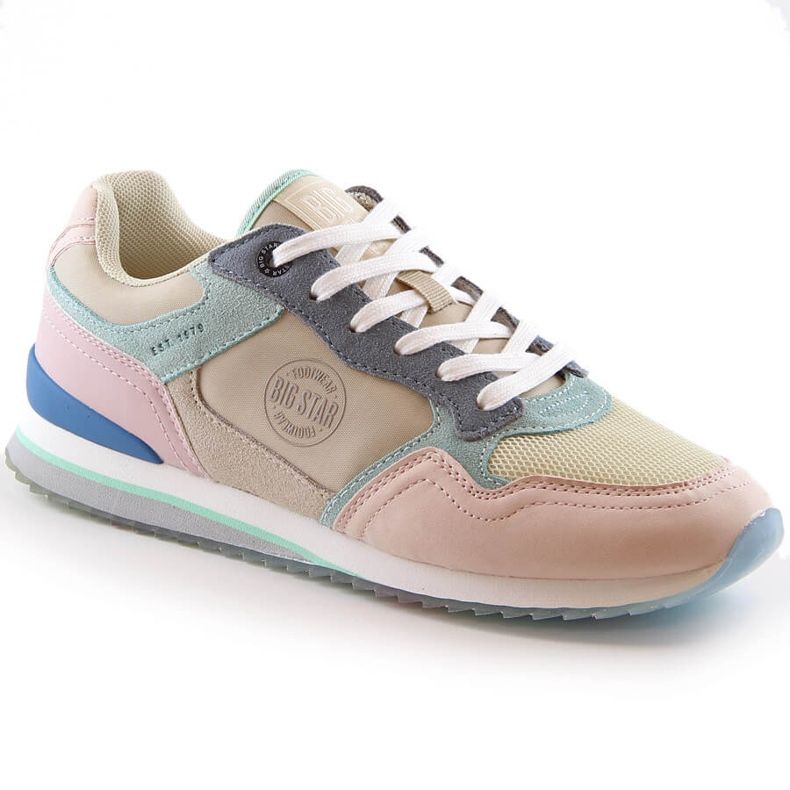 Pantofi sport din piele pentru femei adidasi Big Star LL274347 multicolor