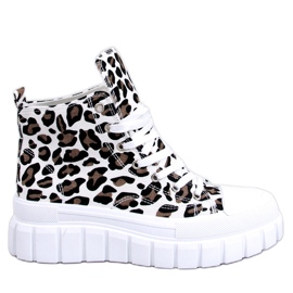 BM Tenisi înalți cu leopard leopard bej