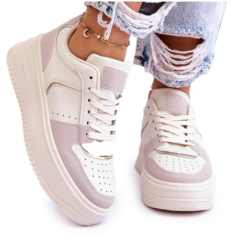 Pantofi de sport cu platformă înaltă Bexley, bej deschis Pantofi de sport cu platformă înaltă Bexley, bej deschis