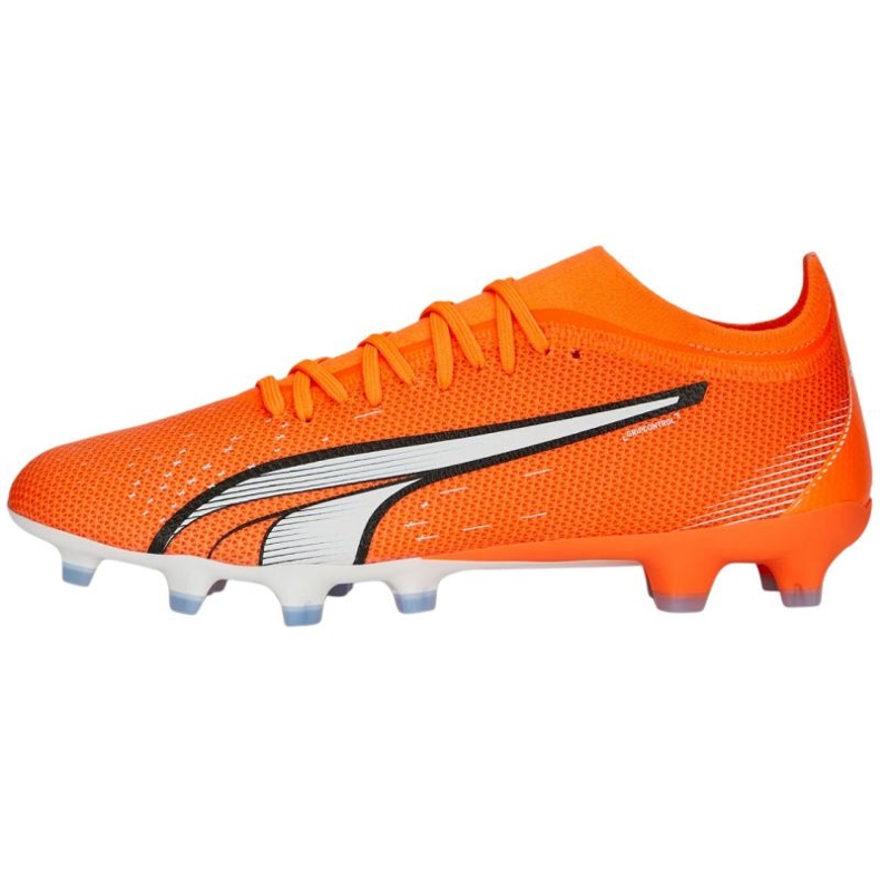 Pantofi de fotbal Puma Ultra Match FG/AG M 107217 01 portocale portocale si rosii