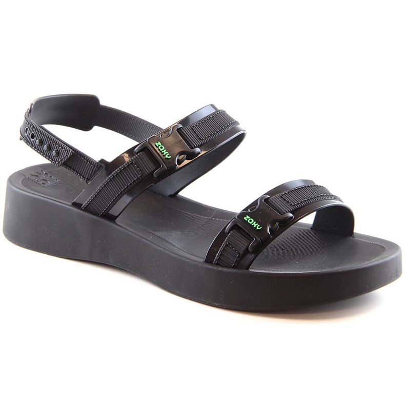 Sandale sport confortabile de damă cu parfum negru ZAXY Aventura Sandal HH285286