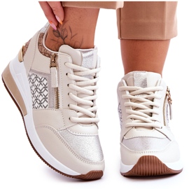 Pantofi de damă la modă cu pană Beige Jolly bej