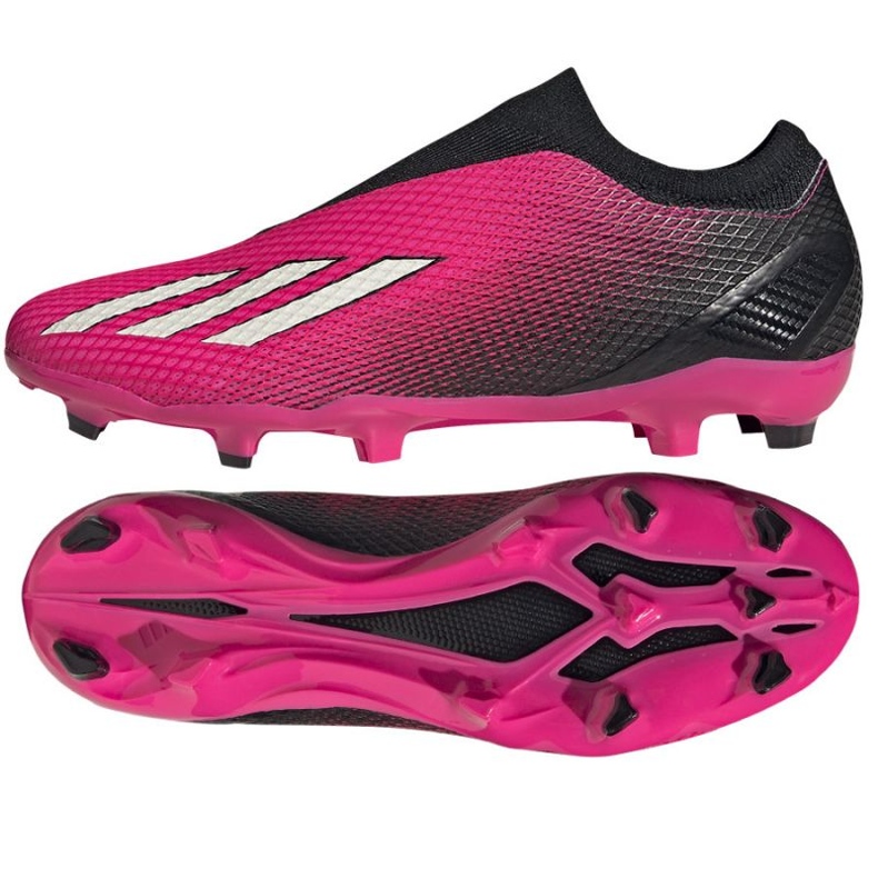Pantofi de fotbal Adidas X Speedportal.3 Fg Ll M GZ5065 roz trandafiri și violete