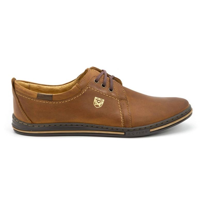 Polbut Pantofi barbati piele 343 camel maro