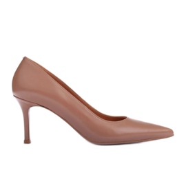 Marco Shoes Tocuri din piele Nappa bej Marco Shoes Tocuri din piele Nappa bej
