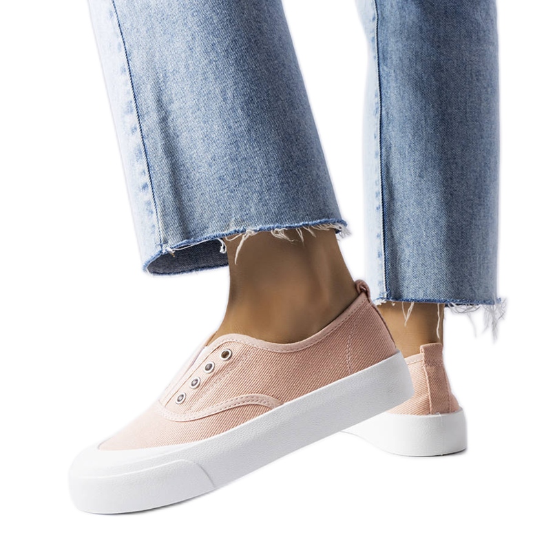 Tenisi slip-on roz de la Rabican