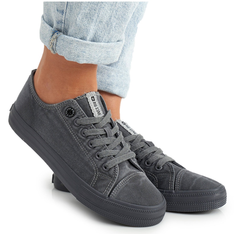 Adidași pentru femei Big Star Dark Grey DD274440 gri