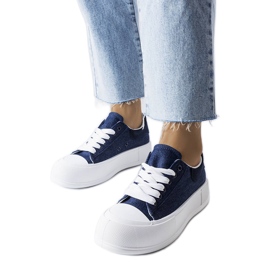 Adidași cu platformă bleumarin de la Josseaume albastru Adidași cu platformă bleumarin de la Josseaume albastru