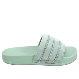 BM Tobogane cu strasuri Lynne Green verde