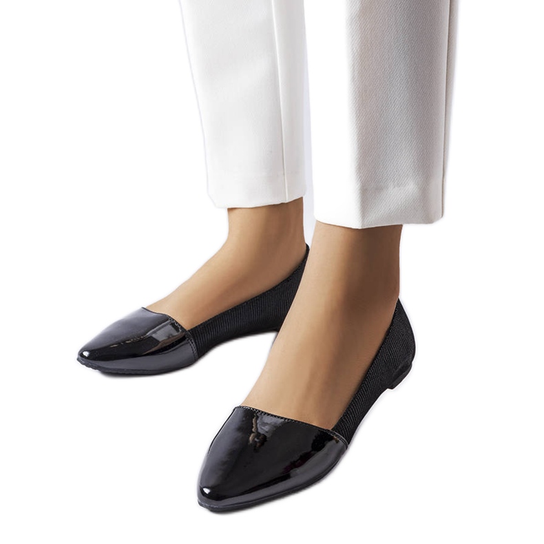 Balerini negri eleganti de la Riel negru