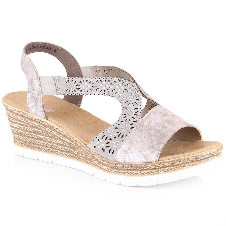 Sandale confortabile pentru damă, cu elastic Rieker 61916-91 multicolor Sandale confortabile pentru damă, cu elastic Rieker 61916-91 multicolor