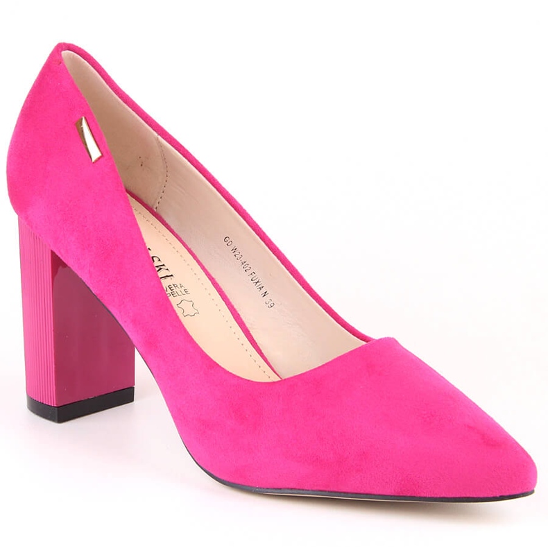 Pompi dama piele intoarsa fuchsia T.Sokolski W23-402 roz