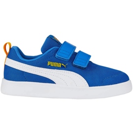 Pantofi Puma Courtflex v2 Mesh V Ps Jr 371758 14 albastru