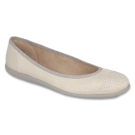 Pantofi balerini pentru tineret Befado 309Q022 aurii de aur Pantofi balerini pentru tineret Befado 309Q022 aurii de aur