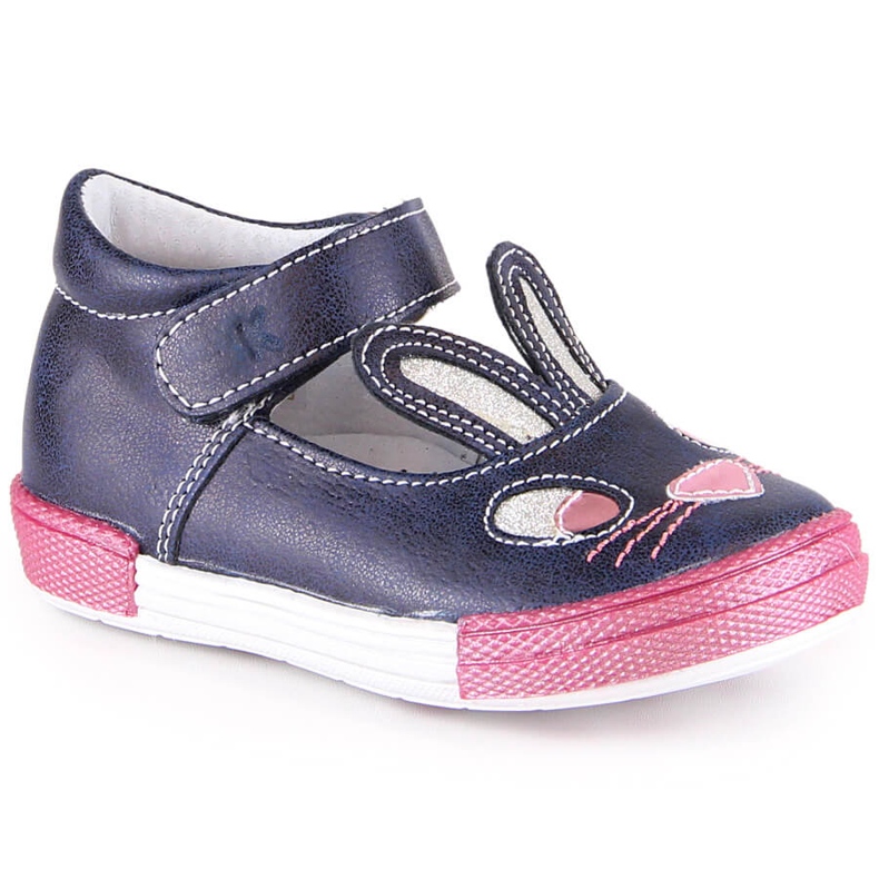 Balerini pentru fete cu velcro bleumarin Kornecki 6480 albastru Balerini pentru fete cu velcro bleumarin Kornecki 6480 albastru