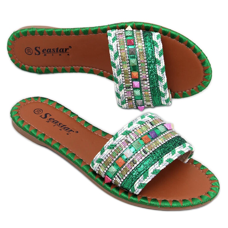 Papuci Maroc Green Marrakech verde