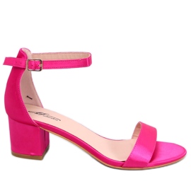 Sandale Clarence Fuchsia cu toc mic roz Sandale Clarence Fuchsia cu toc mic roz