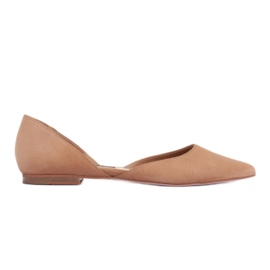 Marco Shoes Balerini cu toc maro Marco Shoes Balerini cu toc maro