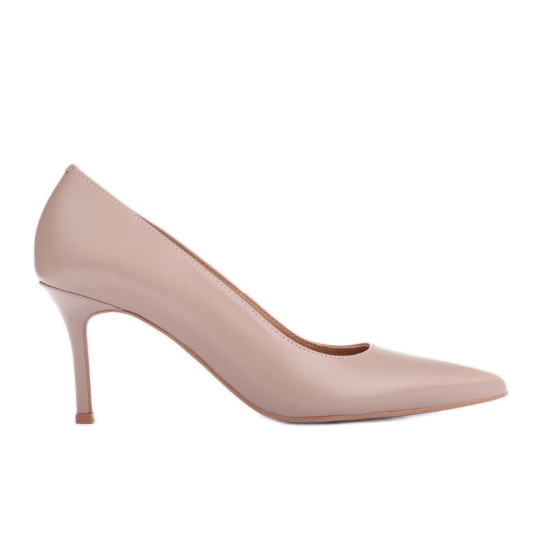Marco Shoes Tocuri din piele Nappa bej