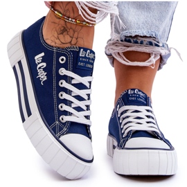 Pantofi de damă pe platformă Lee Cooper LCW-23-31-1803L bleumarin albastru