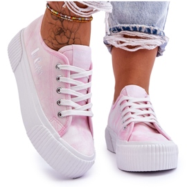 Adidași cu platformă Lee Cooper LCW-23-31-1781L Roz