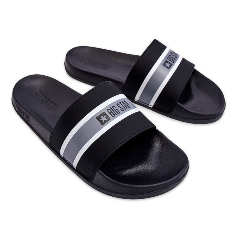 Papuci de spumă ușoară Big Star JJ274648 Negru