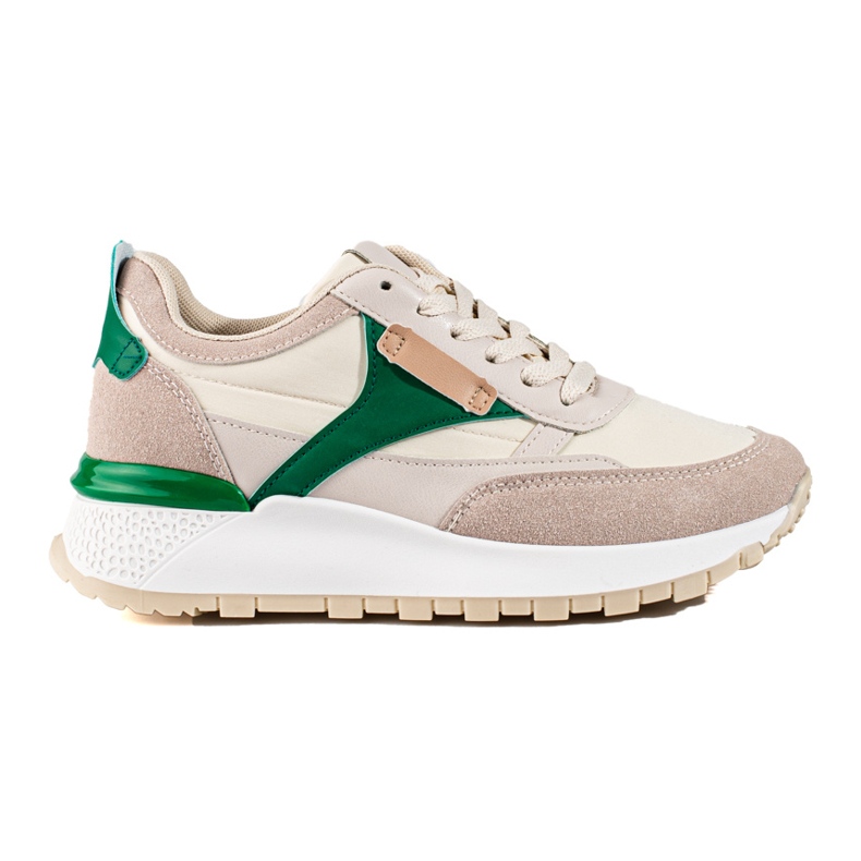 Pantofi sport bej cu platformă înaltă de la Shelovet