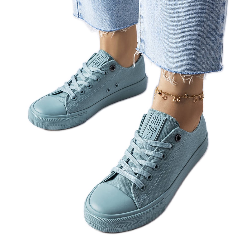 Tenisi verzi din pânză de la Big Star LL274019 verde