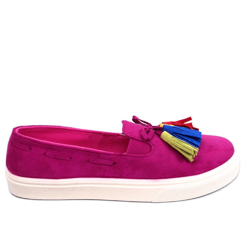 BM Tenisi de primavara Salma Fuchsia cu ciucuri roz