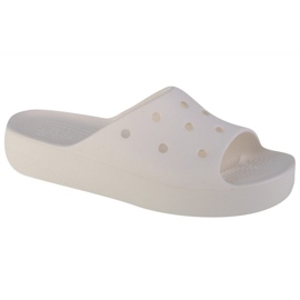 Slapi Crocs Classic Platform Slide 208180-100 alb