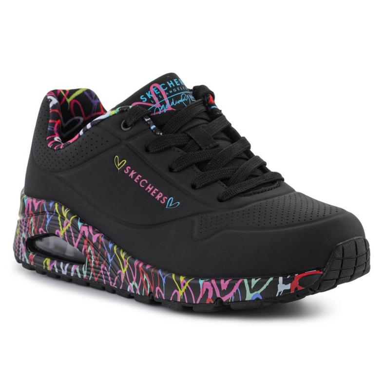 Pantofi Skechers Uno Loving Love 155506-BBK negru