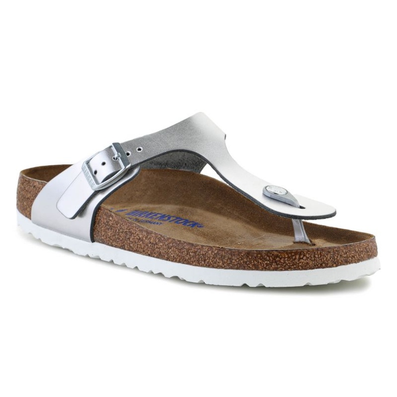Brinkenstock Slapi Birkenstock Giizeh Silver W 1003675 argint