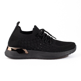 Pantofi sport negri ajurati Shelovet negru Pantofi sport negri ajurati Shelovet negru