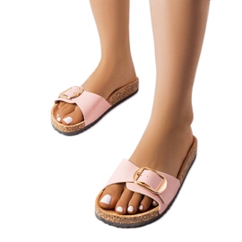 BM Sandale roz cu cataramă de la Benoit