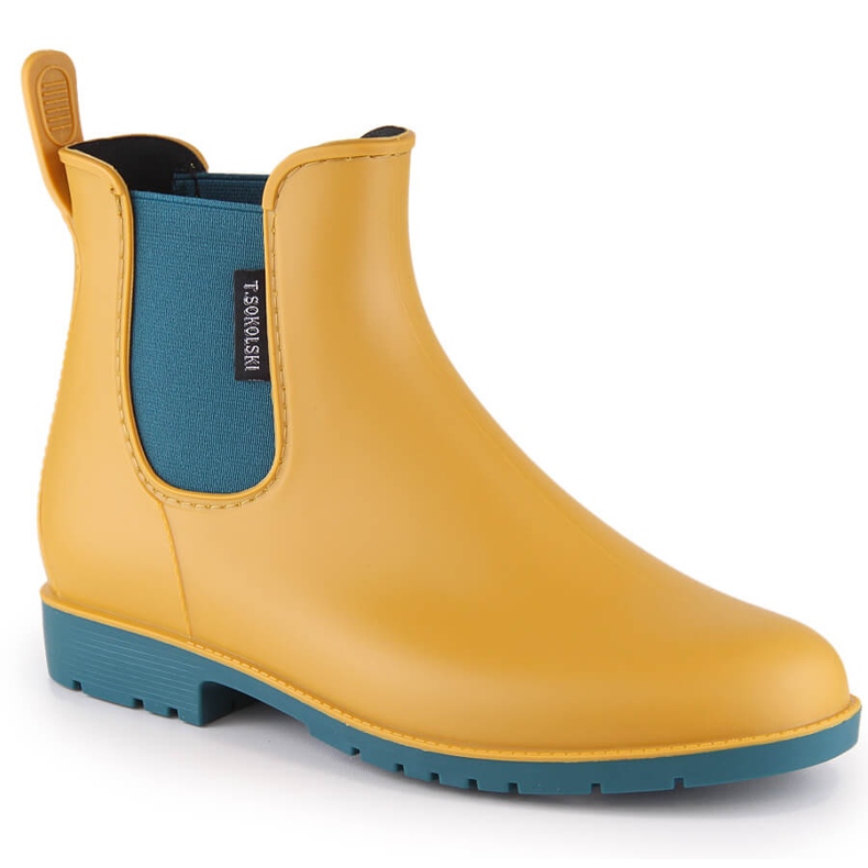 Cizme de cauciuc T.Sokolski KAL23-20 galbene impermeabile dama