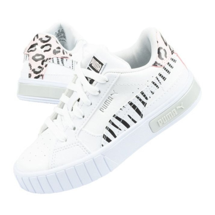 Pantofi sport Puma Cali Star Jr 383186 01 alb negru roz