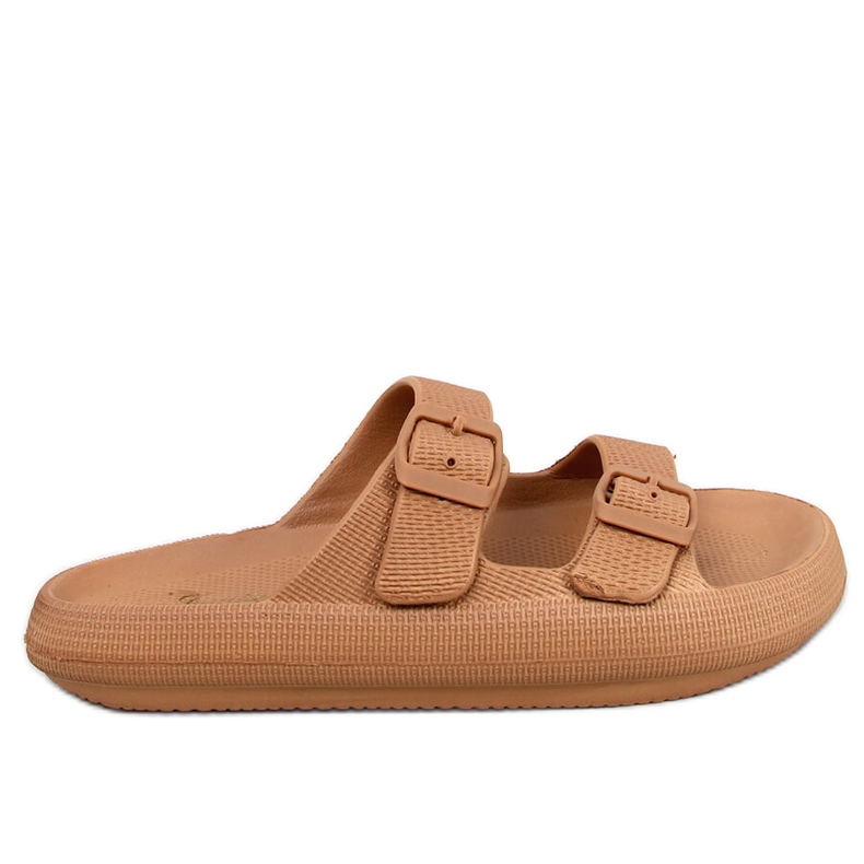 Sandale din cauciuc Aryn Khaki maro Sandale din cauciuc Aryn Khaki maro
