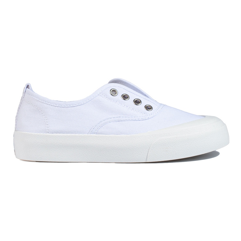 Tenisi albi cu slip-on Shelovet