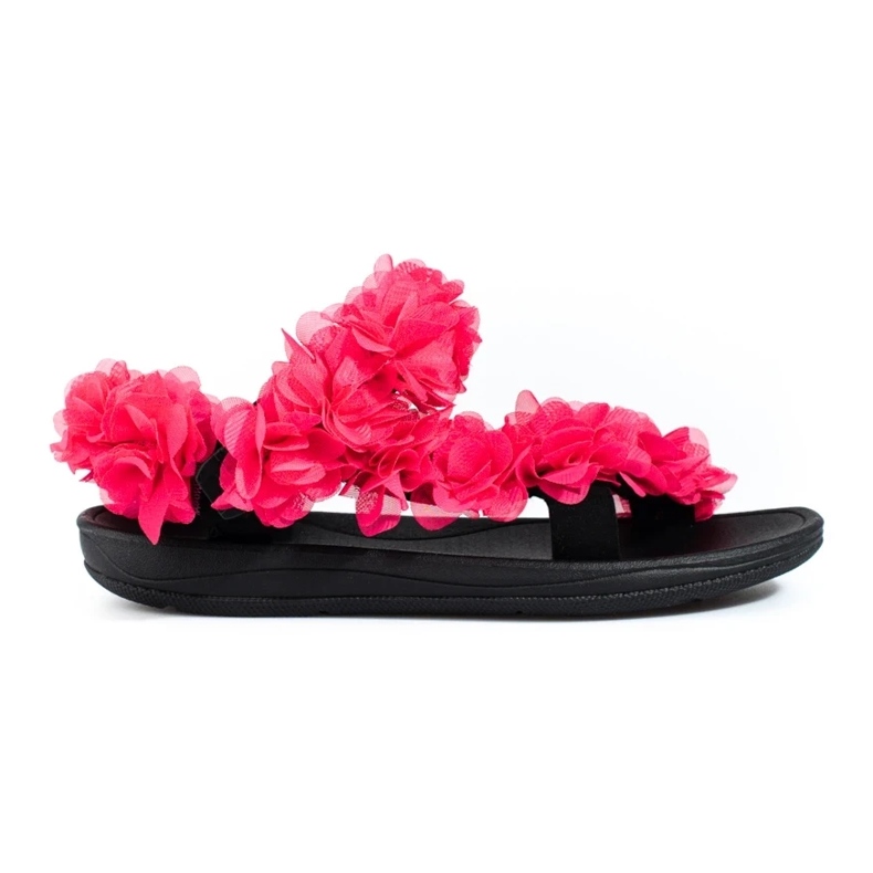 Sandale de damă parfumate cu velcro Shelovet fucsia roz