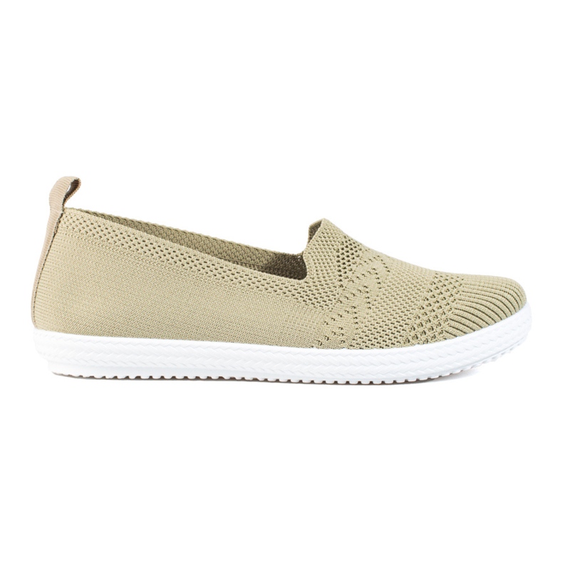 Tenisi slip-on de dama din material textil Shelovet verde Tenisi slip-on de dama din material textil Shelovet verde
