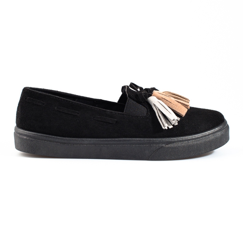 Slip-on slip-on din piele intoarsa neagra Shelovet negru Slip-on slip-on din piele intoarsa neagra Shelovet negru