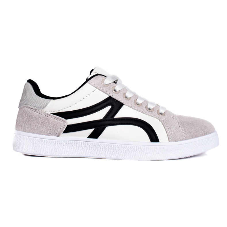 Pantofi sport Shelovet alb și gri de damă